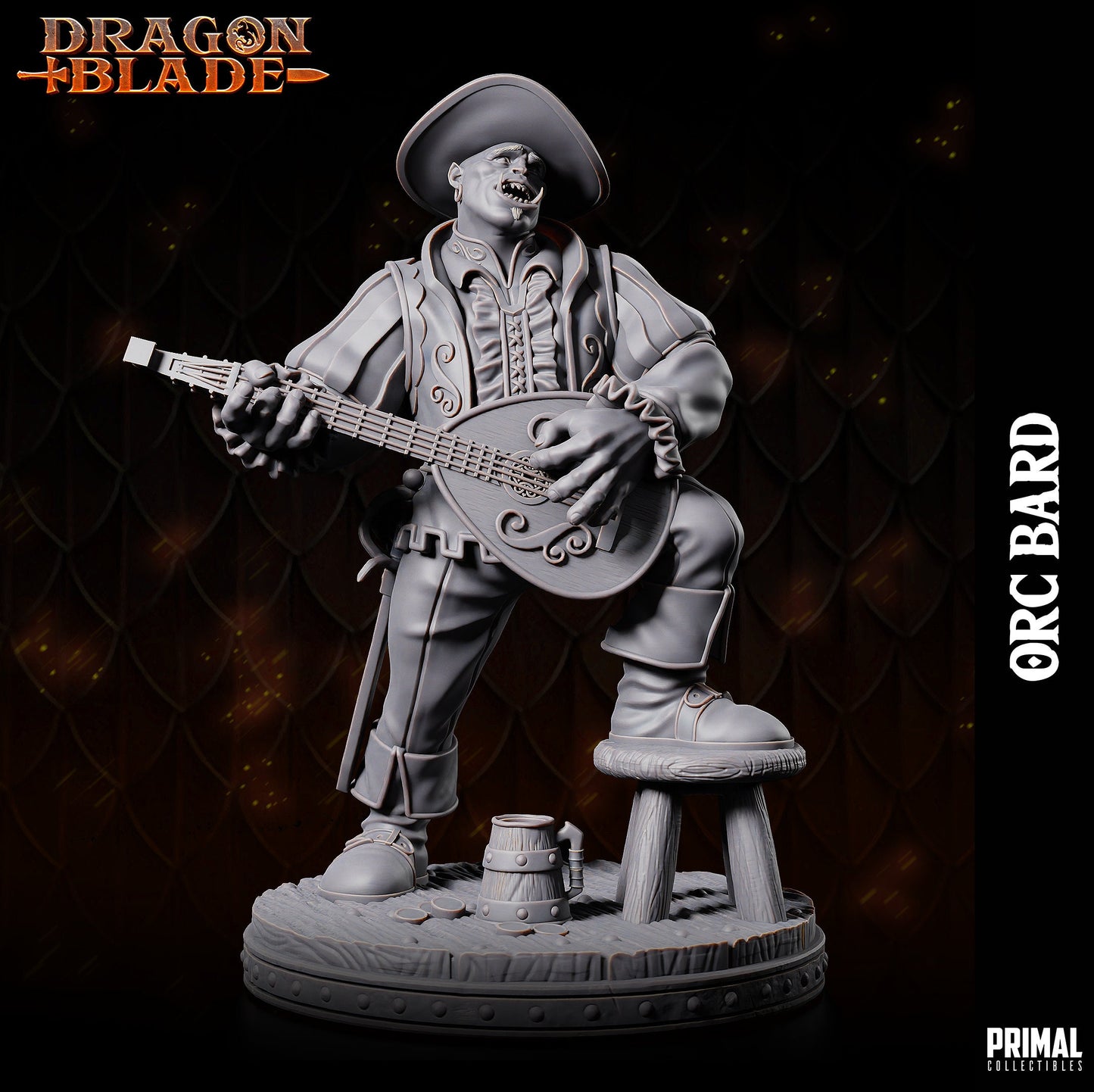 Orc Bard by Primal Collectibles Miniatures