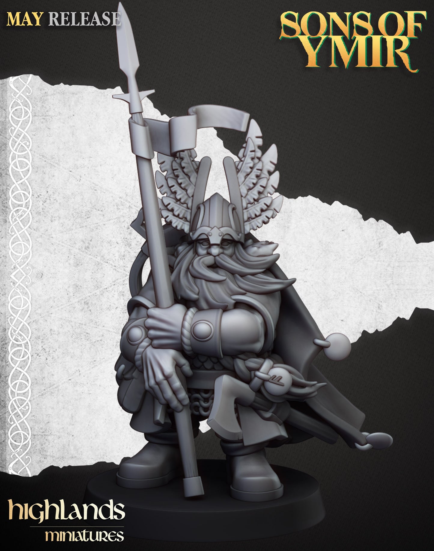 Dwarf Mountain Hero from Highland Miniatures