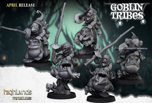 Swamp Goblin Frog Jumper Knights Unit by Highland Miniatures