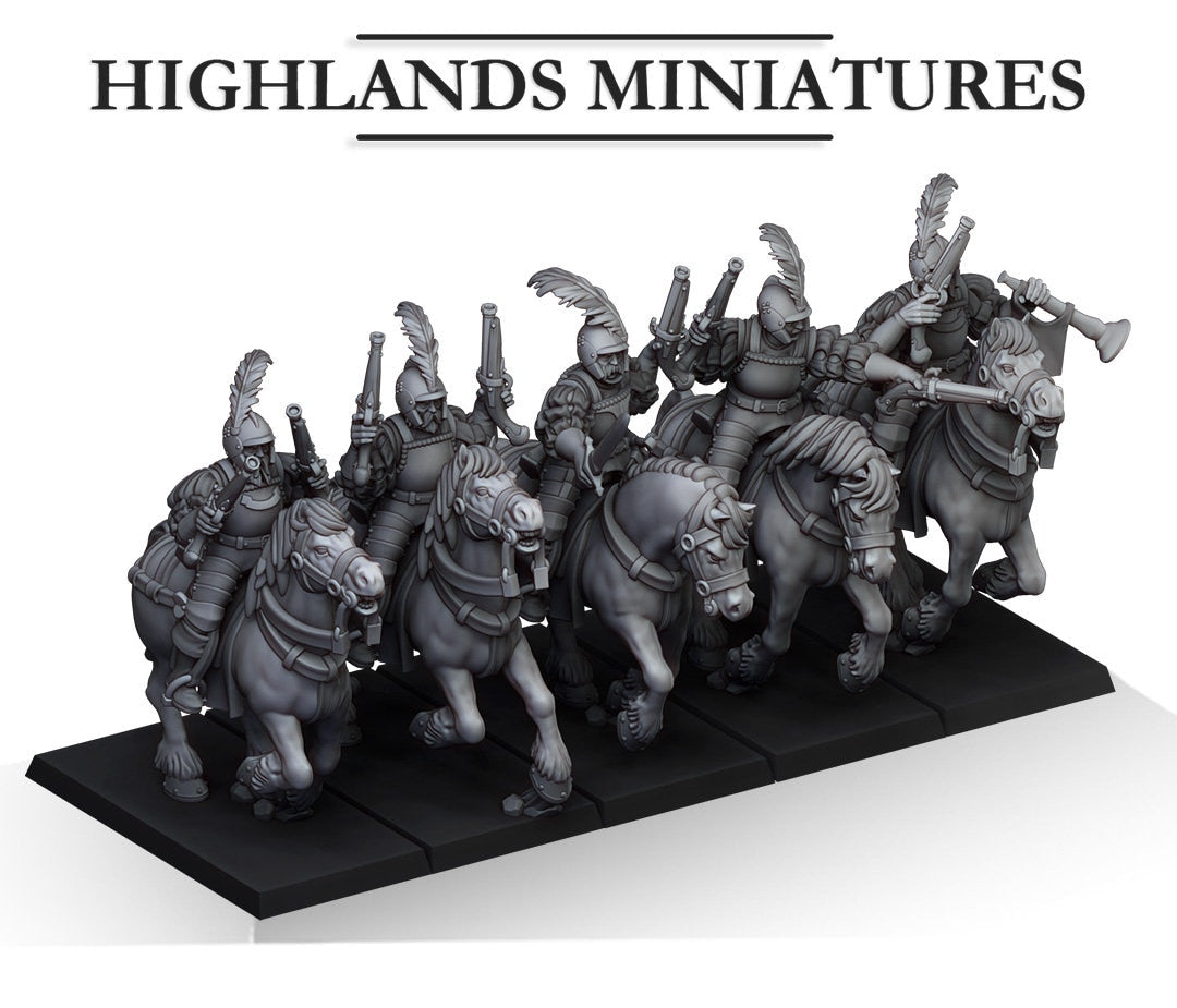 Pistoleers / Outriders Unit of Sunland  by Highland Miniatures