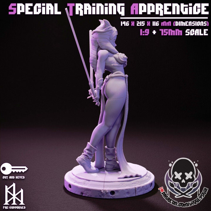 Special Training Apprentice  by Jigglystix Pin Up Factory Miniatures