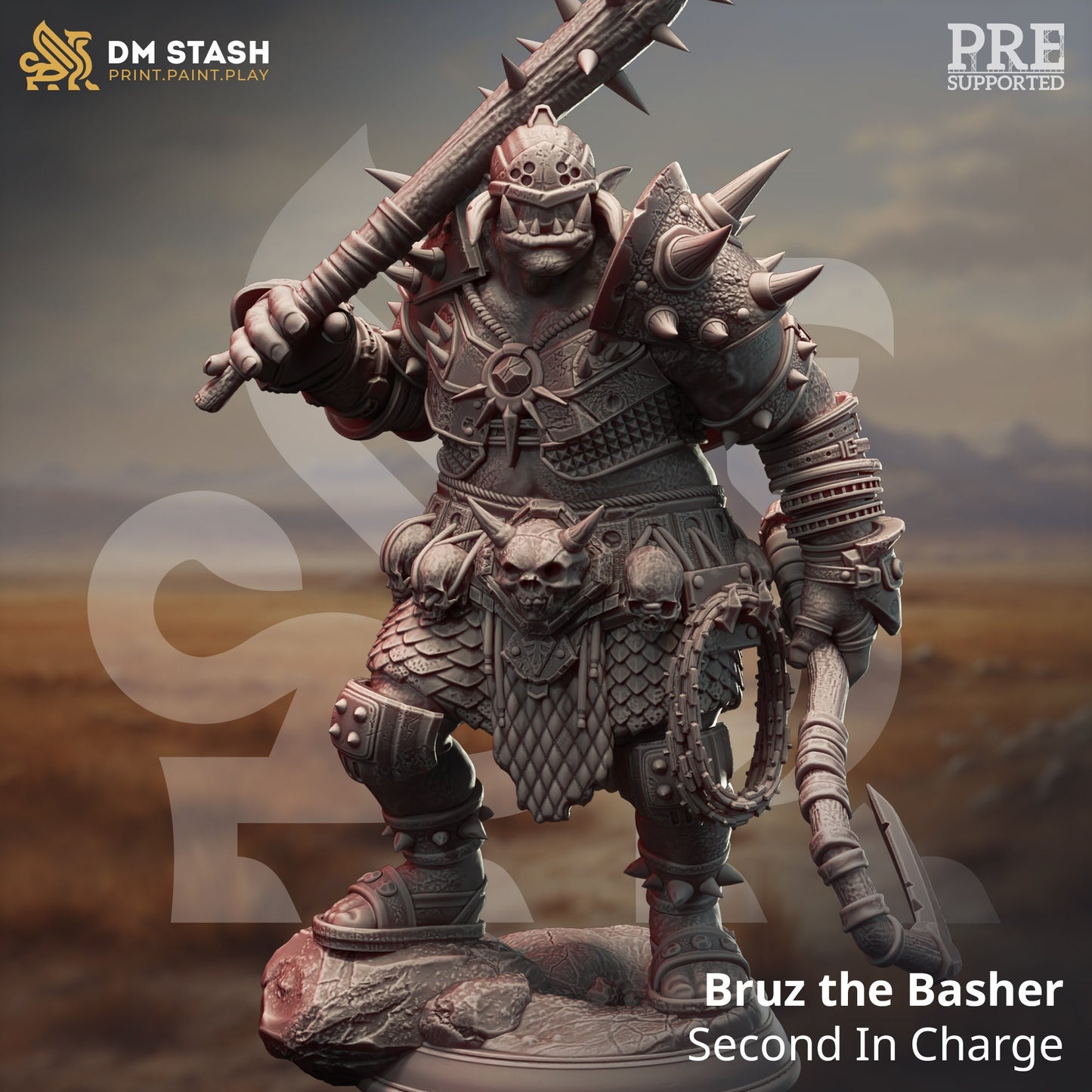 Bruz the Basher from "Orcish Incursion" by DM Stash Miniatures