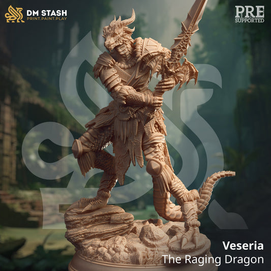 Dragonborn Fighter from "Lost and Found" by DM Stash Miniatures