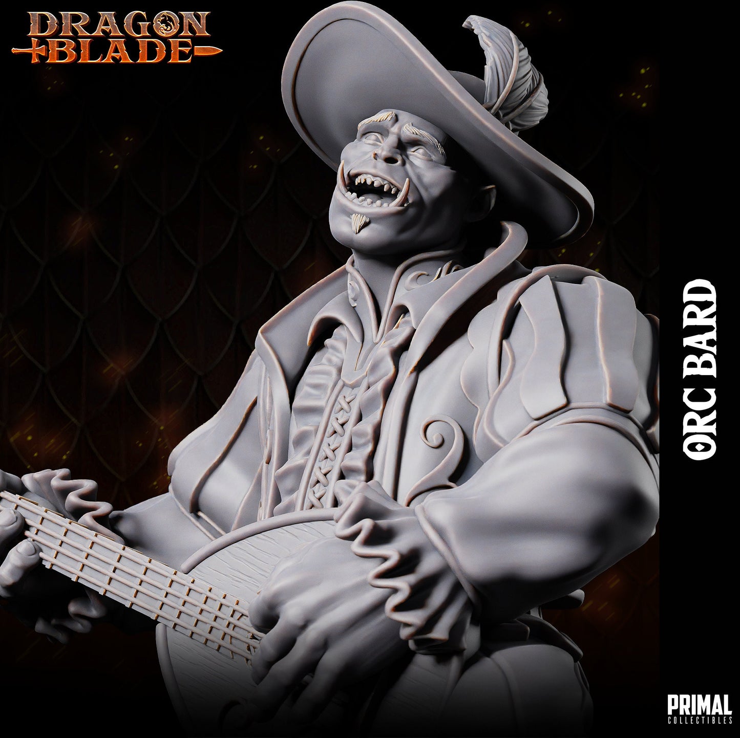 Orc Bard by Primal Collectibles Miniatures