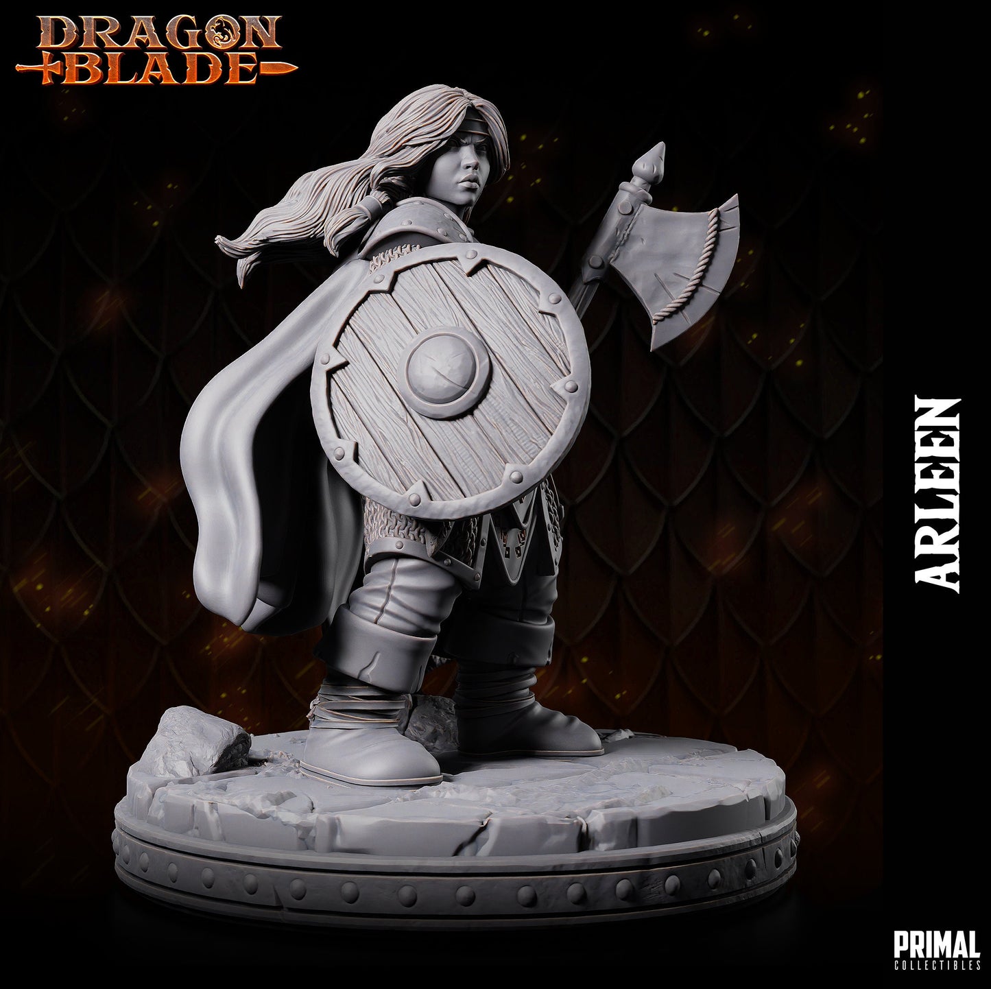 Arleen Dwarf Warrior by Primal Collectibles Miniatures