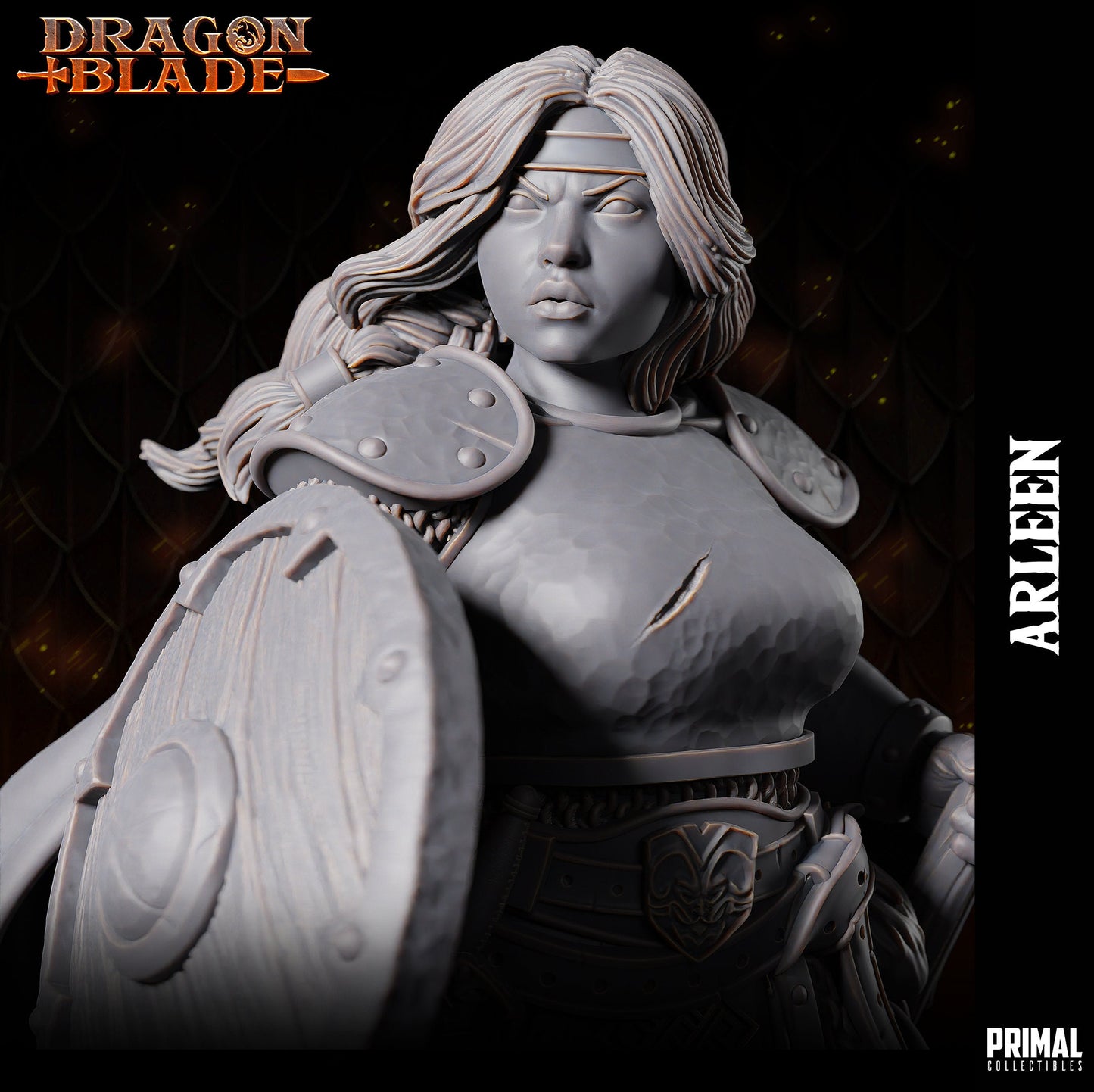 Arleen Dwarf Warrior by Primal Collectibles Miniatures