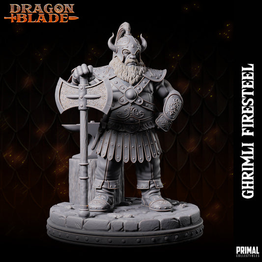 Ghrimli Dwarf Warrior by Primal Collectibles Miniatures