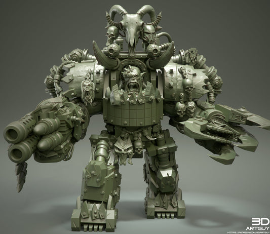 Space Orc Warlord by 3DArt Guy Miniatures