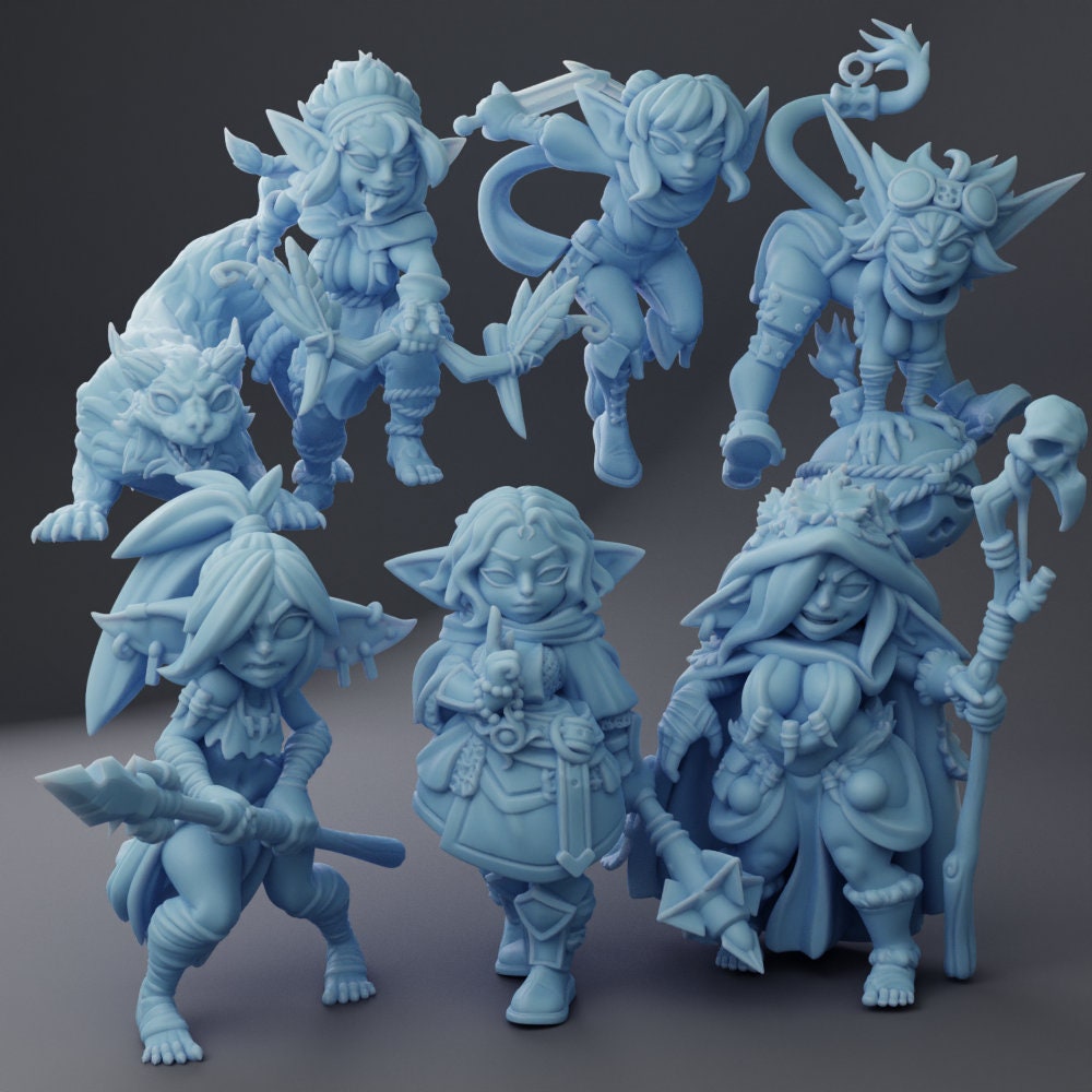 More Goblin Adventurers  by Twin Goddess Miniatures