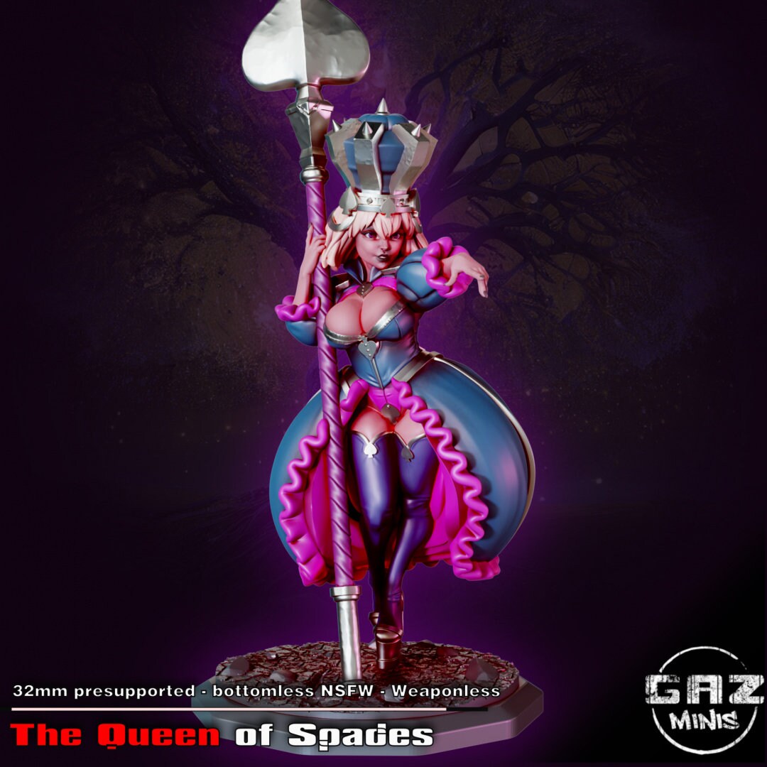 Queen of Spades  by Gaz Mini Miniatures