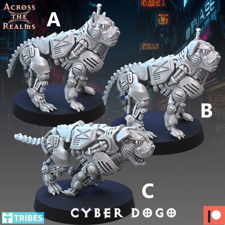 Cyber Dogs by Across the Realms Miniatures