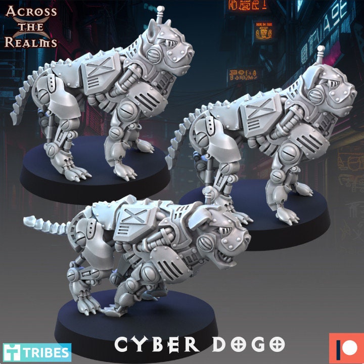 Cyber Dogs by Across the Realms Miniatures