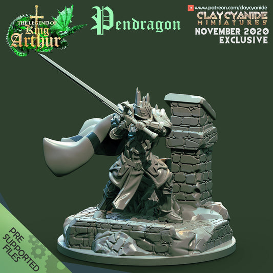 Pendragon from "Legend of King Arthur" by Clay Cyanide Miniatures