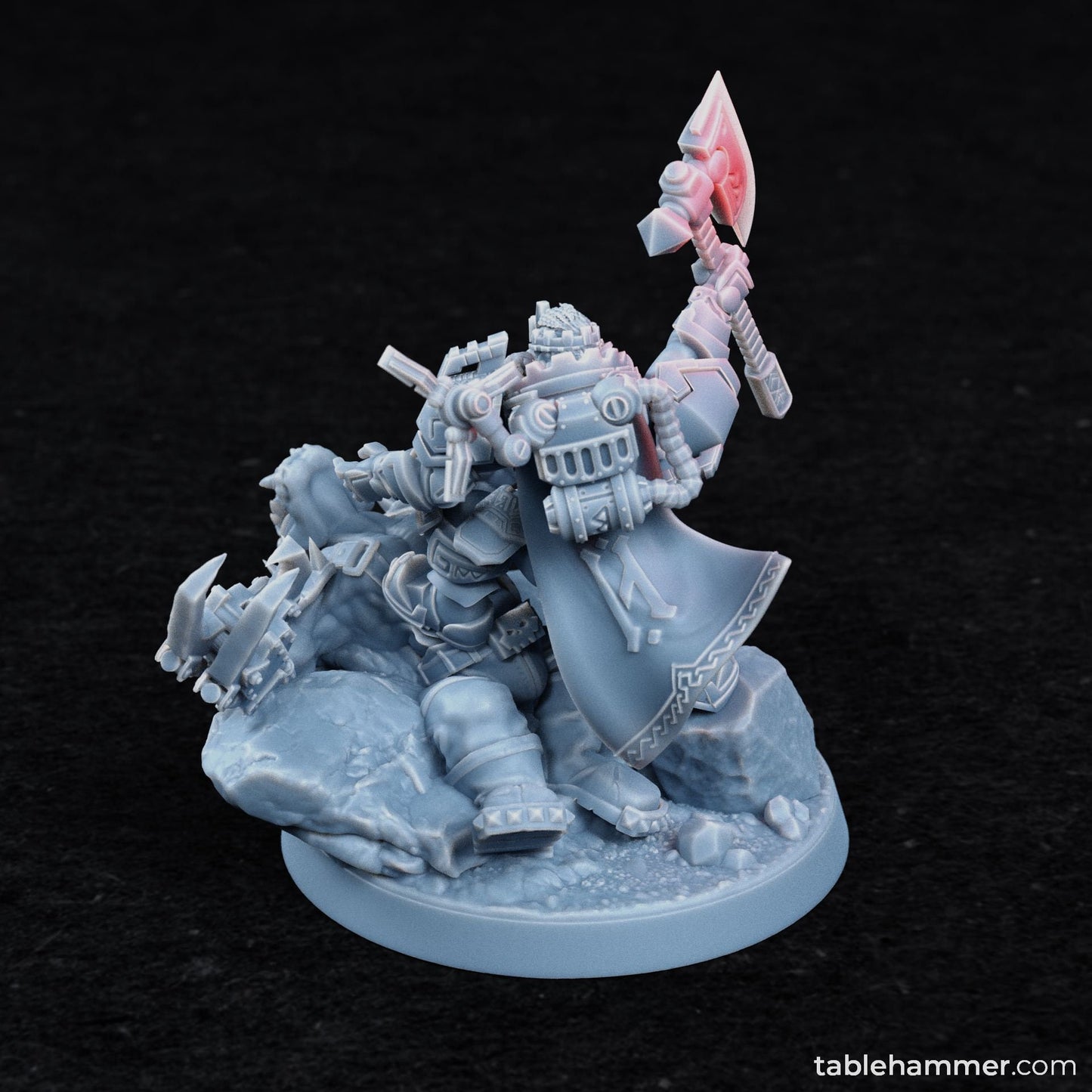 Space Dwarf King by Tablehammer Miniatures