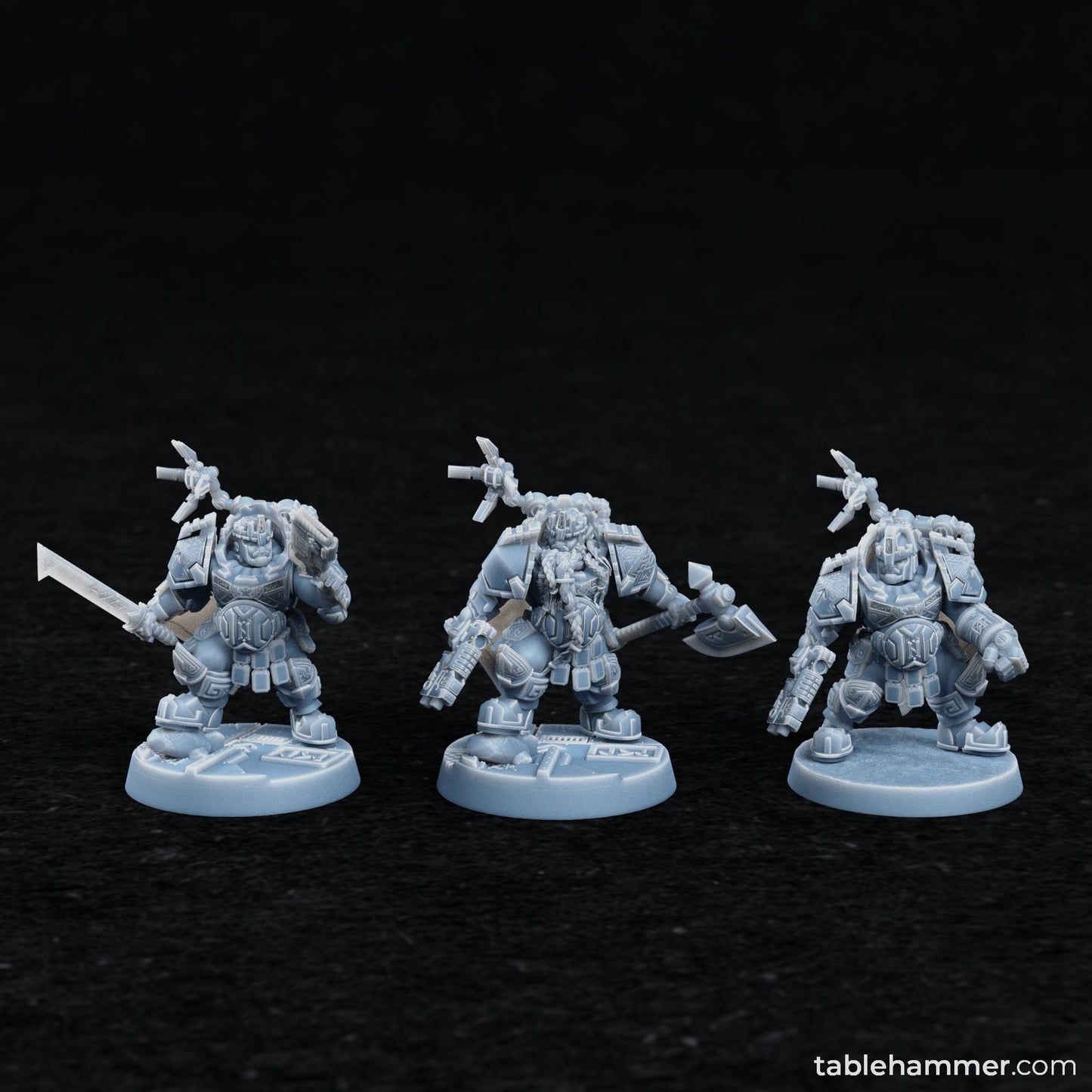 Space Dwarf King by Tablehammer Miniatures