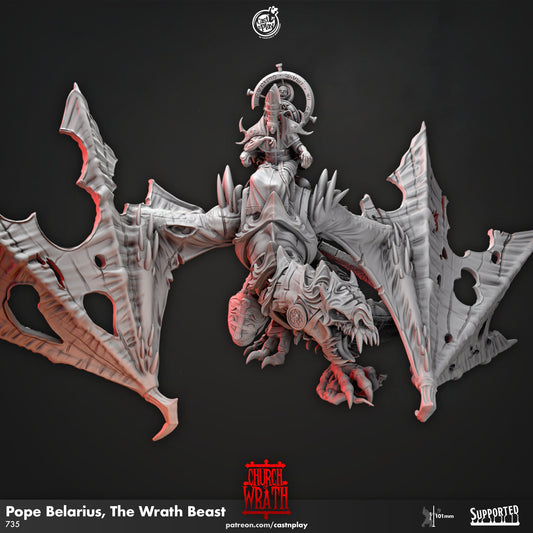 Pope Belarius, The Wrath Beast from "Church of Wrath" by Cast N Play Miniatures