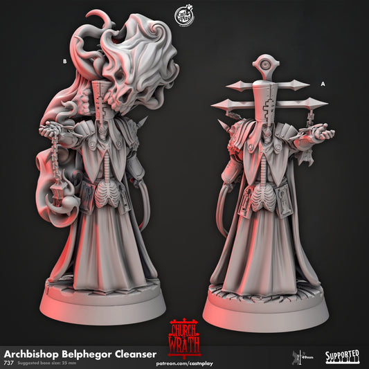 Archbishop Belphegor Cleanser from "Church of Wrath" by Cast N Play Miniatures