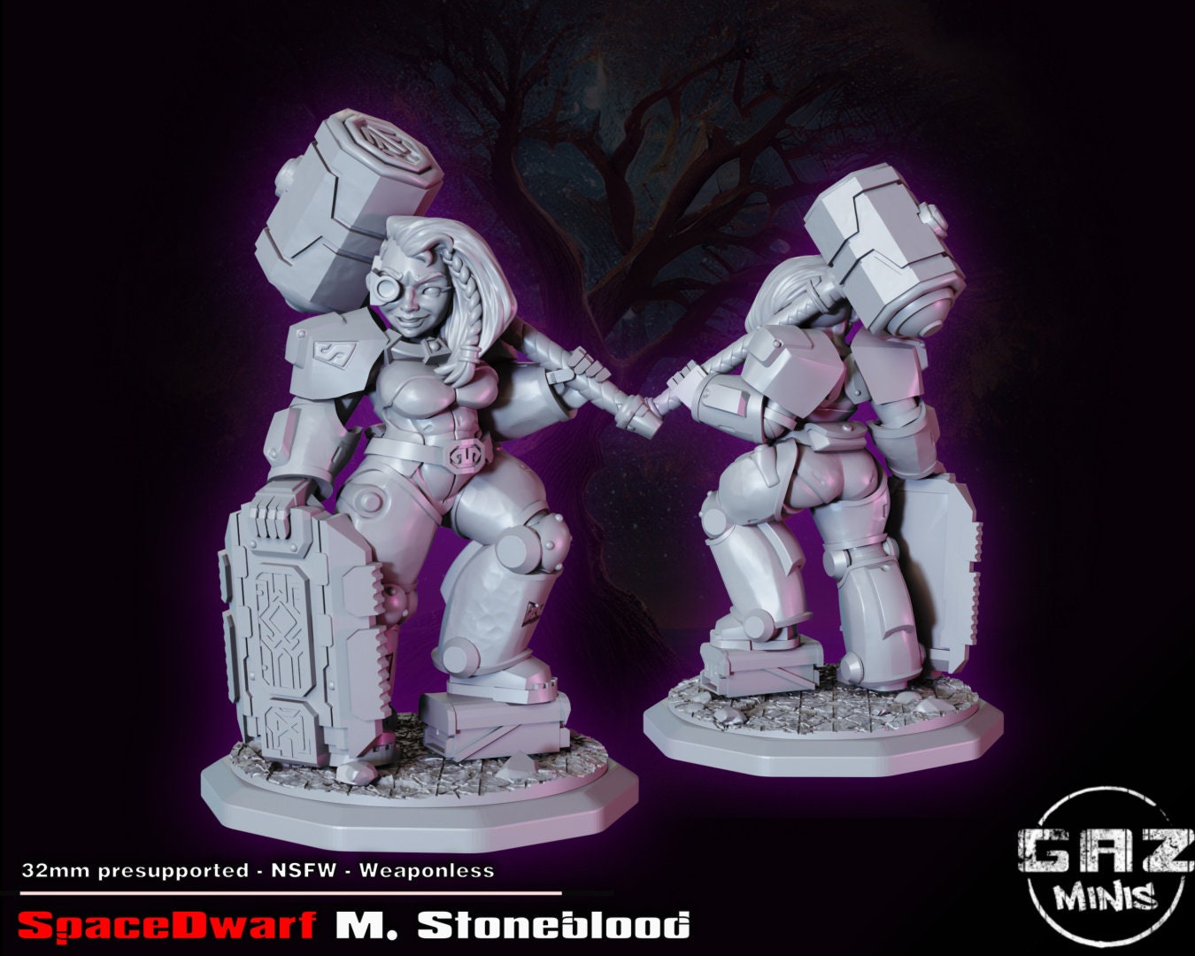 Space Dwarf M. Stoneblood by Gaz Minis