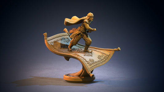 Prince Hussain on Carpet from "Arabian Nights" by Clay Cyanide Miniatures