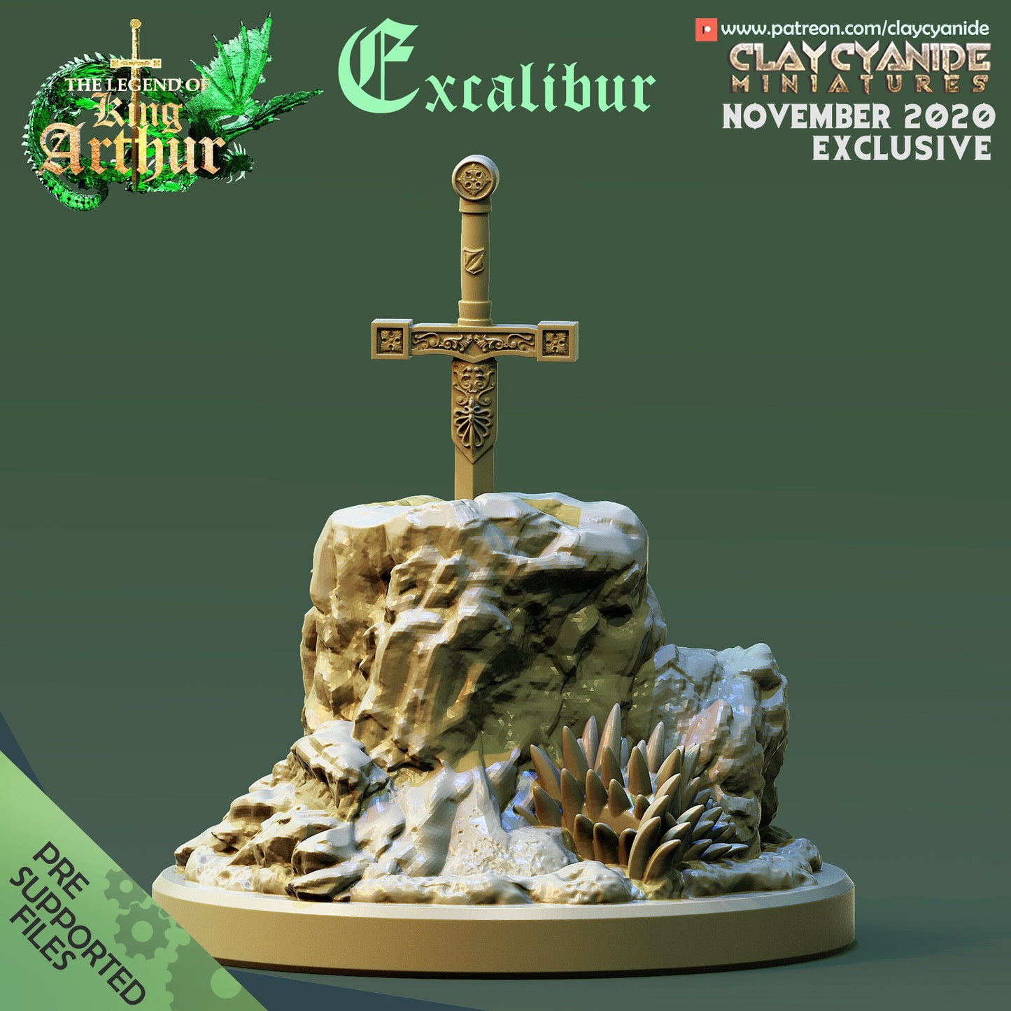 Excalibur from "Legend of King Arthur" by Clay Cyanide Miniatures