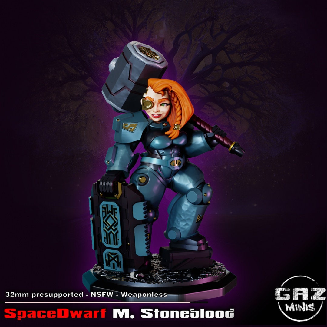 Space Dwarf M. Stoneblood by Gaz Minis