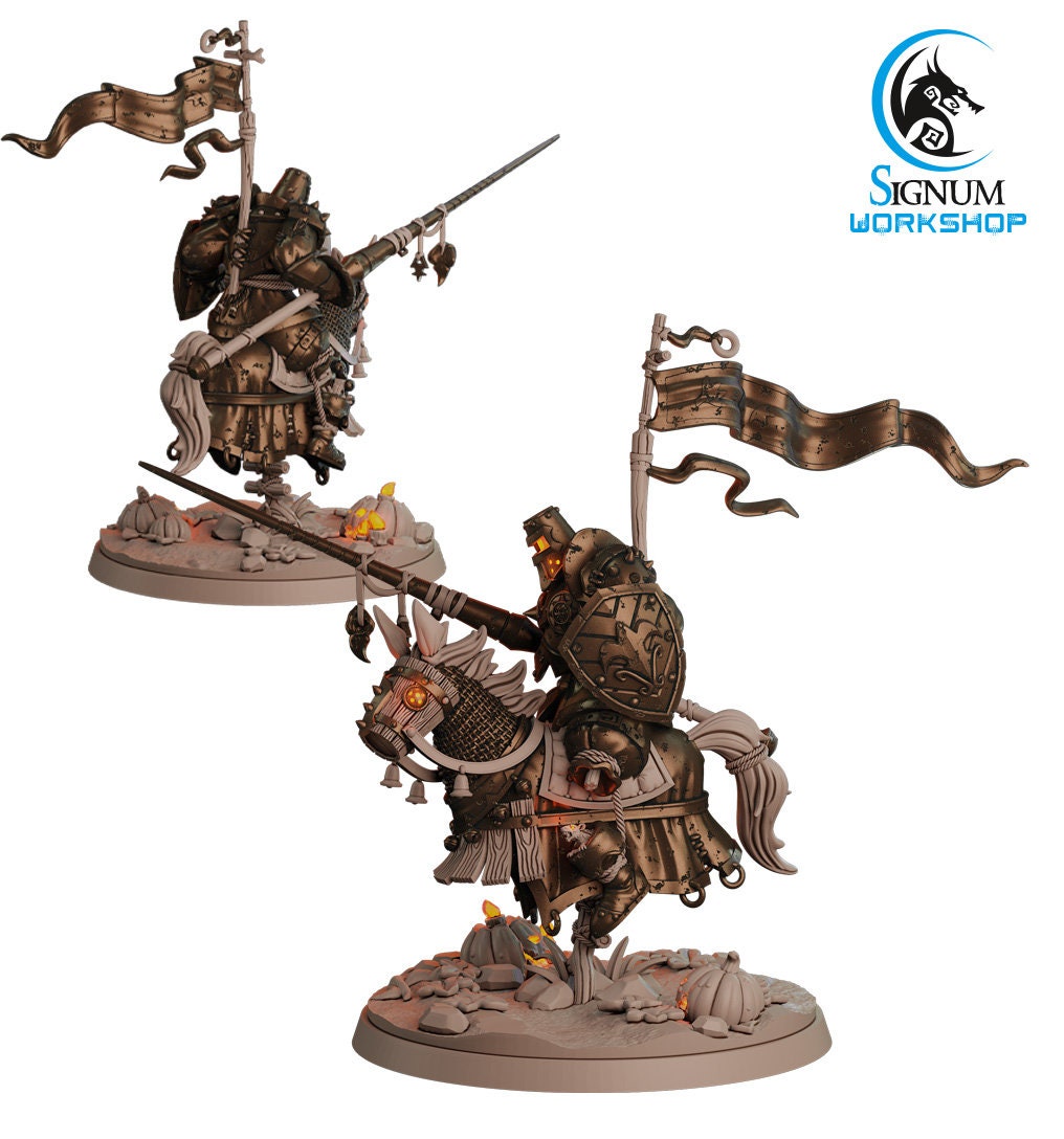 Scarecrow Knight with Spear from "Last Harvest Parade" by Signum Workshop Miniatures