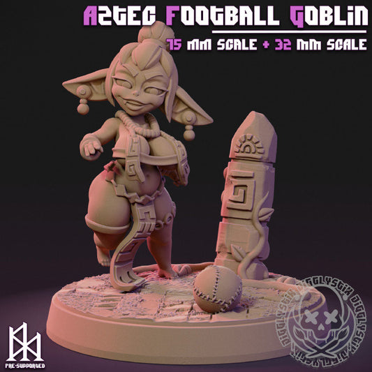 Aztec Football Goblin by Jigglystix Pinup Factory Miniatures