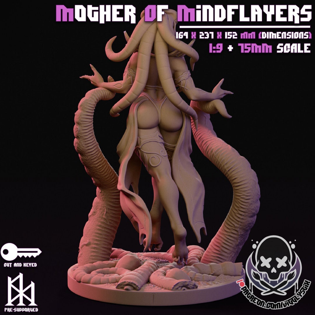 Mother of Mindflayers  by Jigglystix Pin Up Factory Miniatures