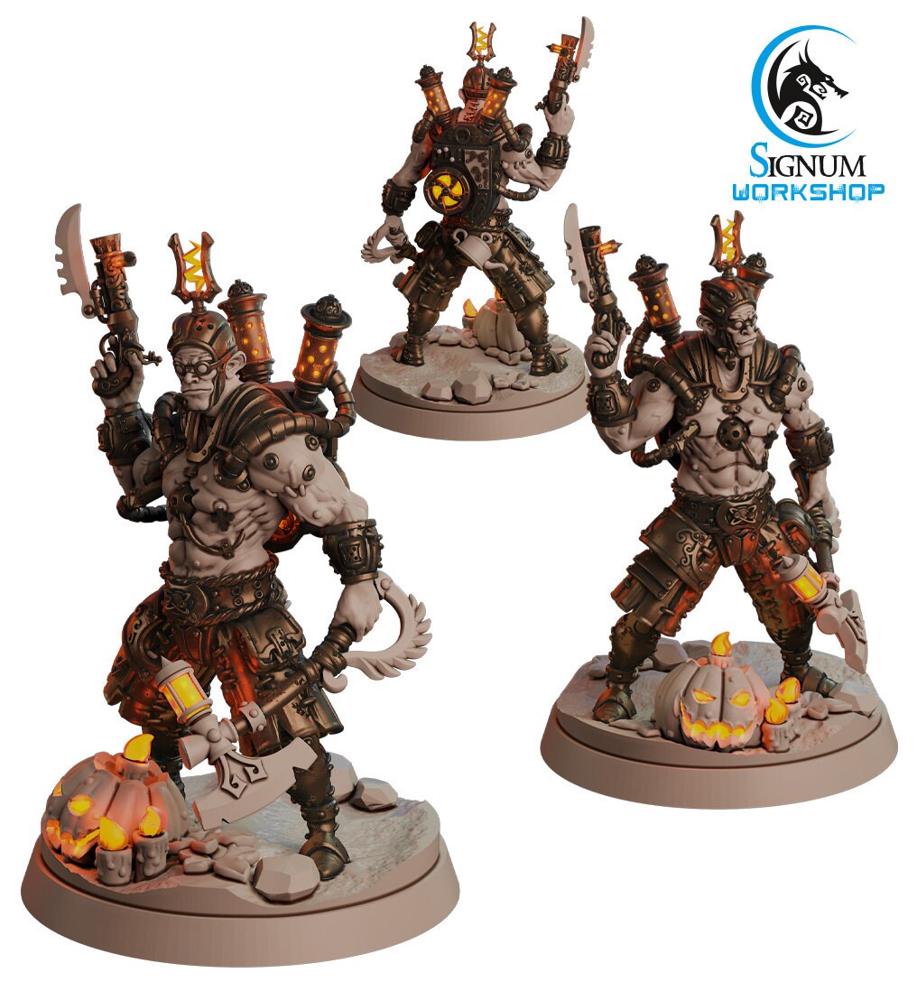 Experimental Warriors from "Last Harvest Parade" by Signum Workshop Miniatures