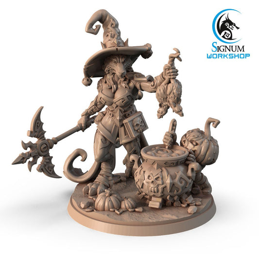 Werewolf Witch from "Pumpkin Madness" by Signum Workshop Miniatures