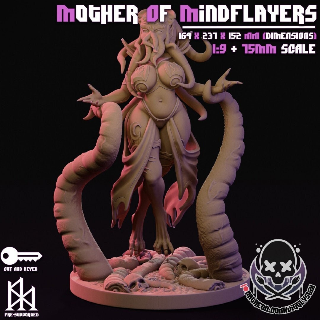 Mother of Mindflayers  by Jigglystix Pin Up Factory Miniatures