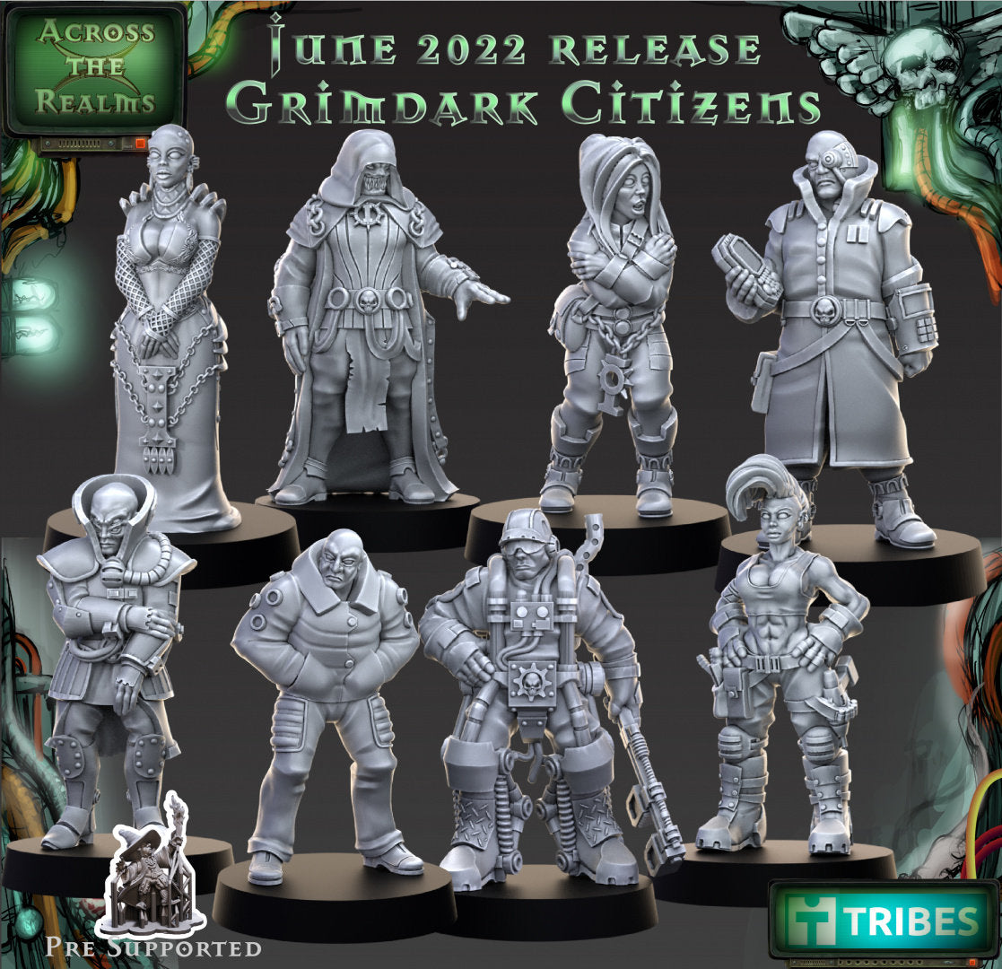 Grimdark Citizens by Across the Realms Miniatures