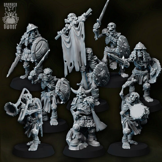 Skeleton Warriors by Drunken Dwarf Miniatures