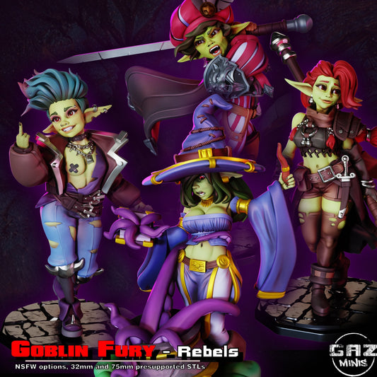 Goblin Fury Rebels by Gaz Pin Up Miniatures