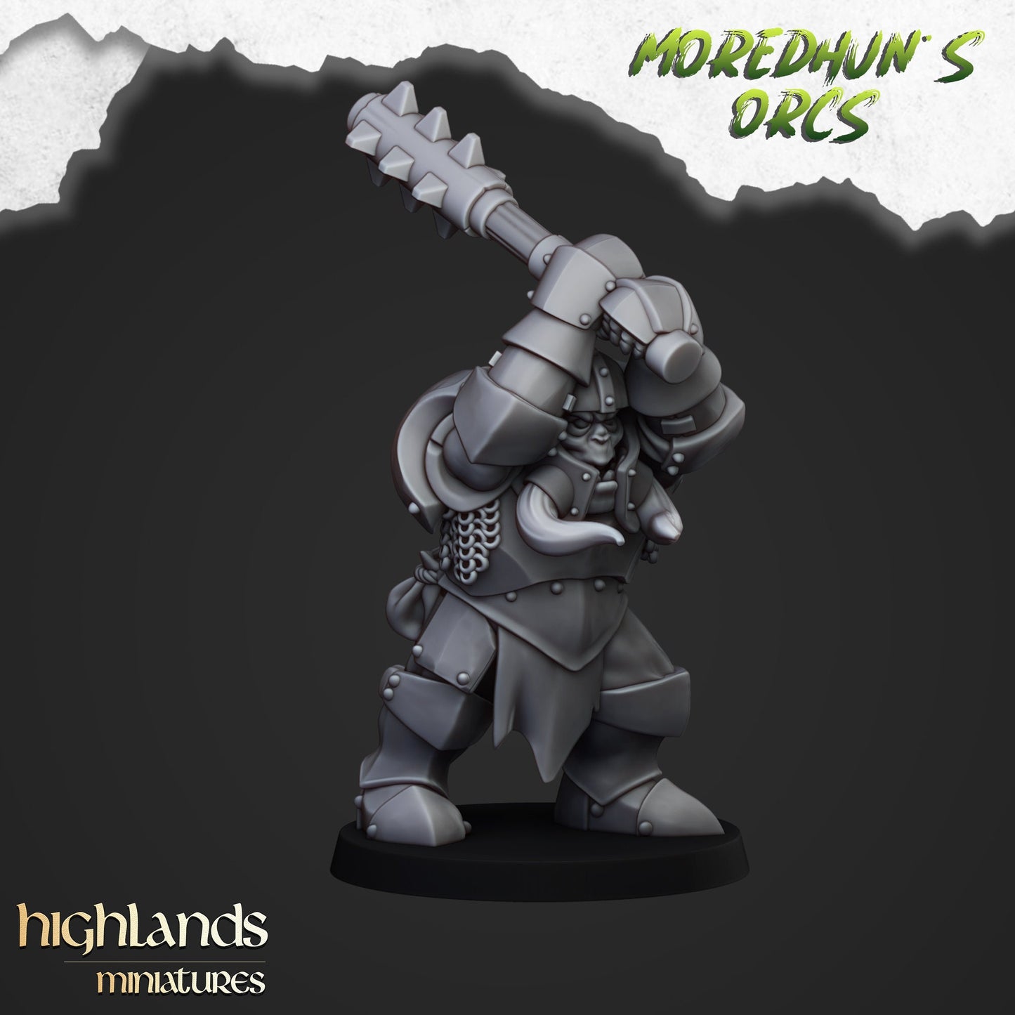 Armored Orcs Unit By Highland Miniatures