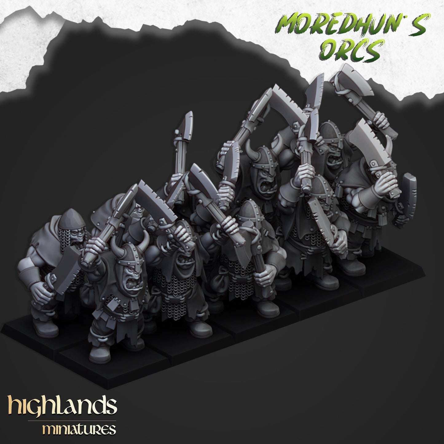 Orc Warrior Unit By Highland Miniatures