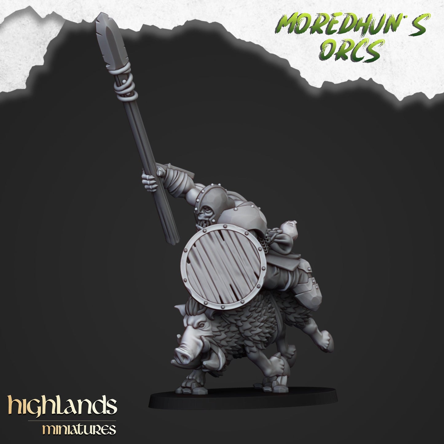 Orc Boar Calvary Unit By Highland Miniatures