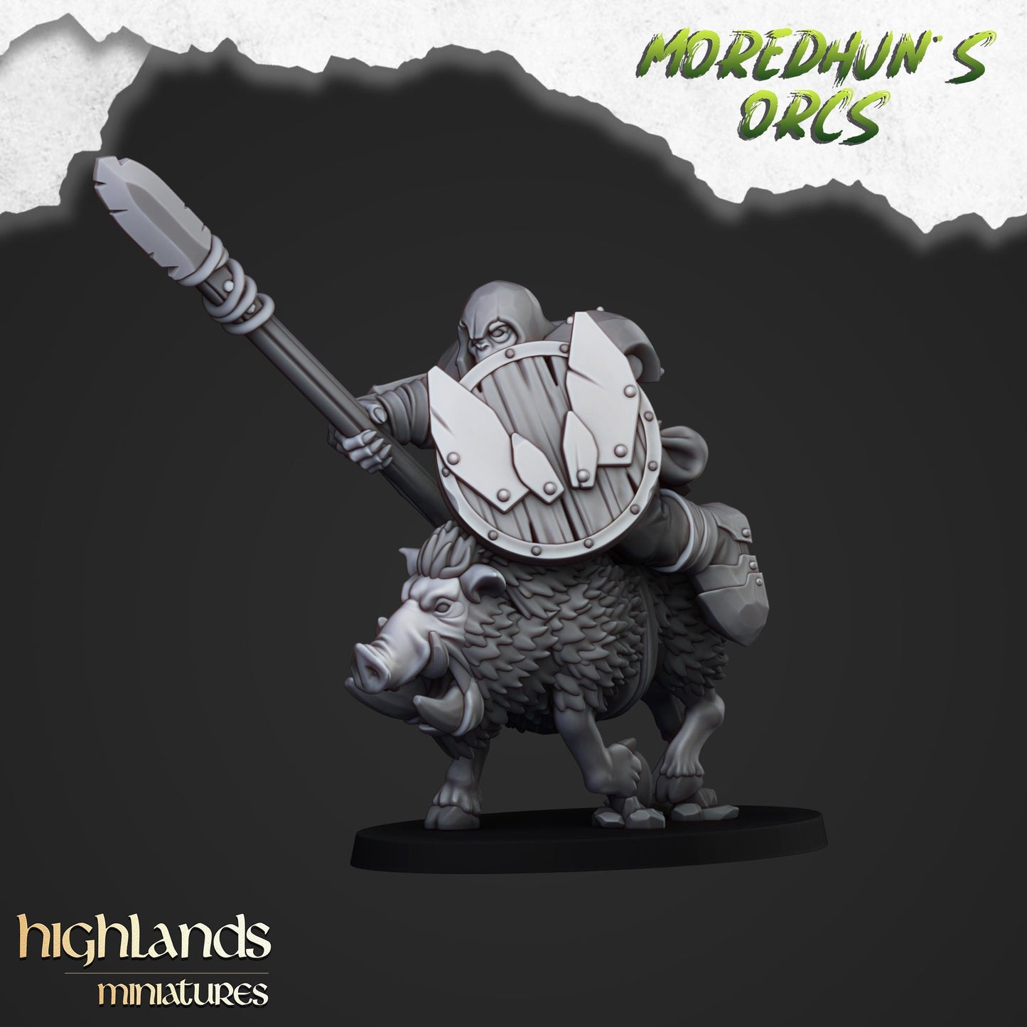 Orc Boar Calvary Unit By Highland Miniatures