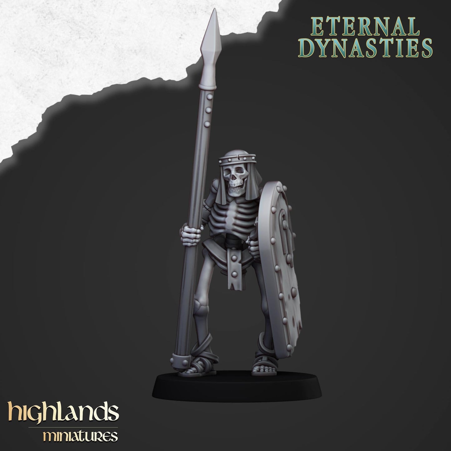 Skeleton Warriors Unit From Eternal Dynasties By Highland Miniatures