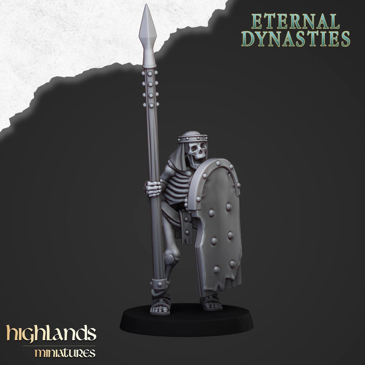 Skeleton Warriors Unit From Eternal Dynasties By Highland Miniatures