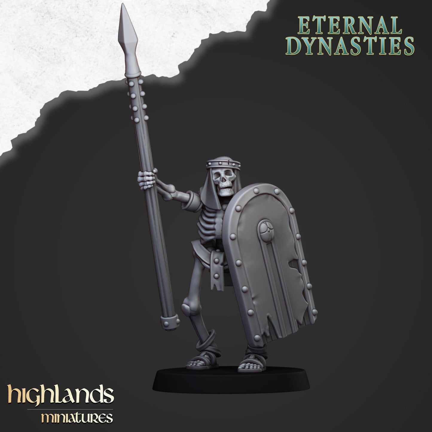 Skeleton Warriors Unit From Eternal Dynasties By Highland Miniatures