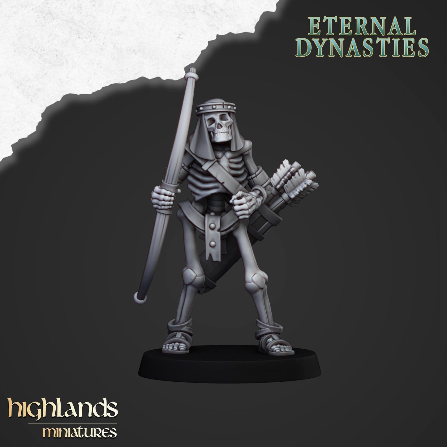 Skeleton Archer Unit From Eternal Dynasties By Highland Miniatures