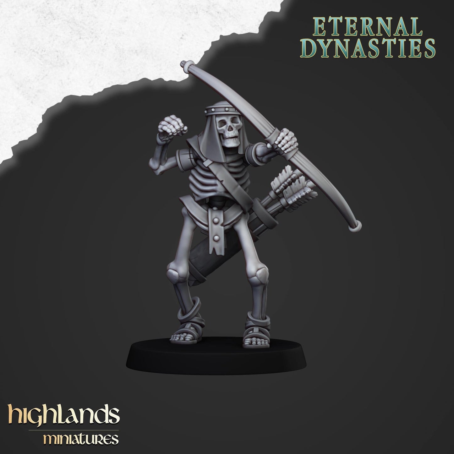 Skeleton Archer Unit From Eternal Dynasties By Highland Miniatures