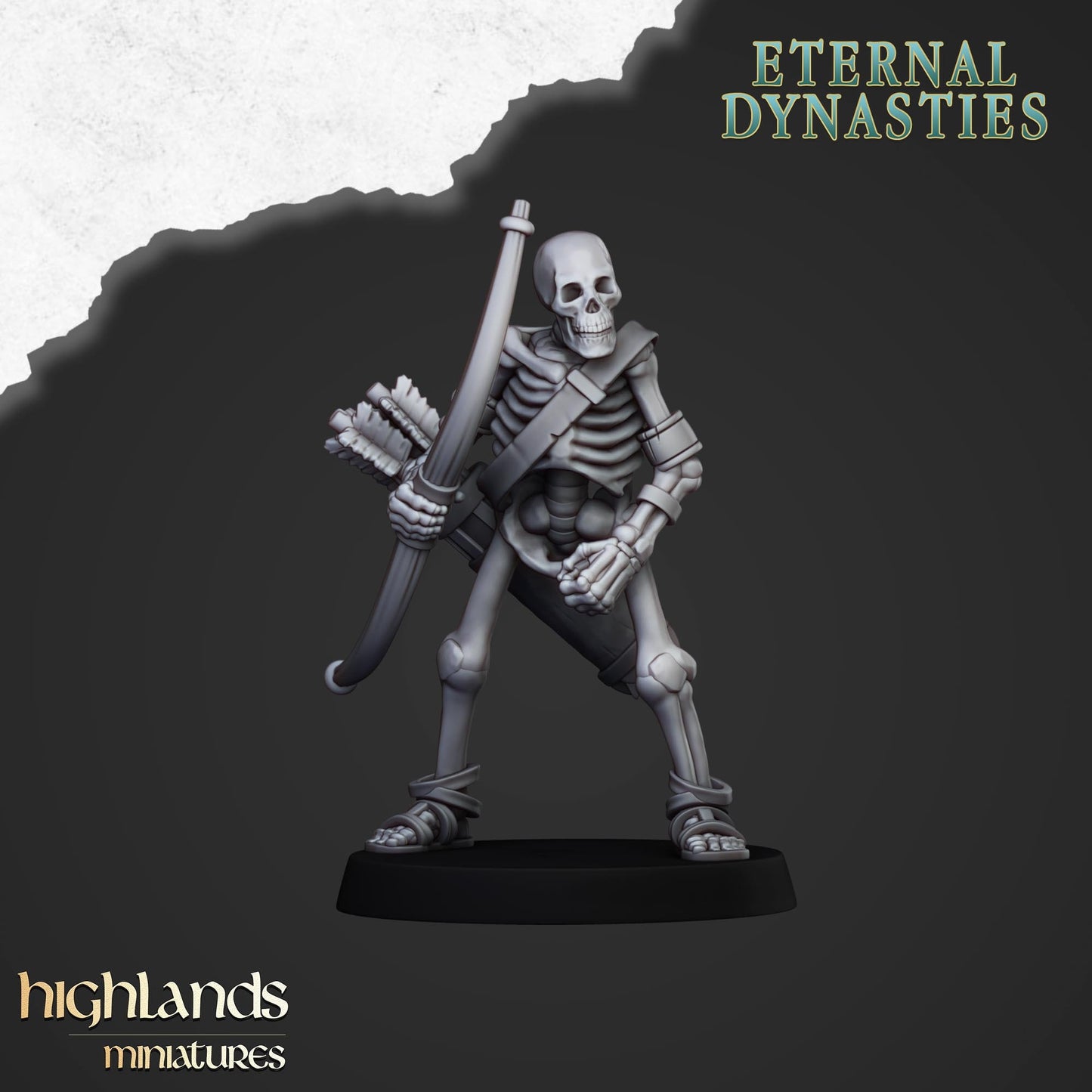 Skeleton Archer Unit From Eternal Dynasties By Highland Miniatures