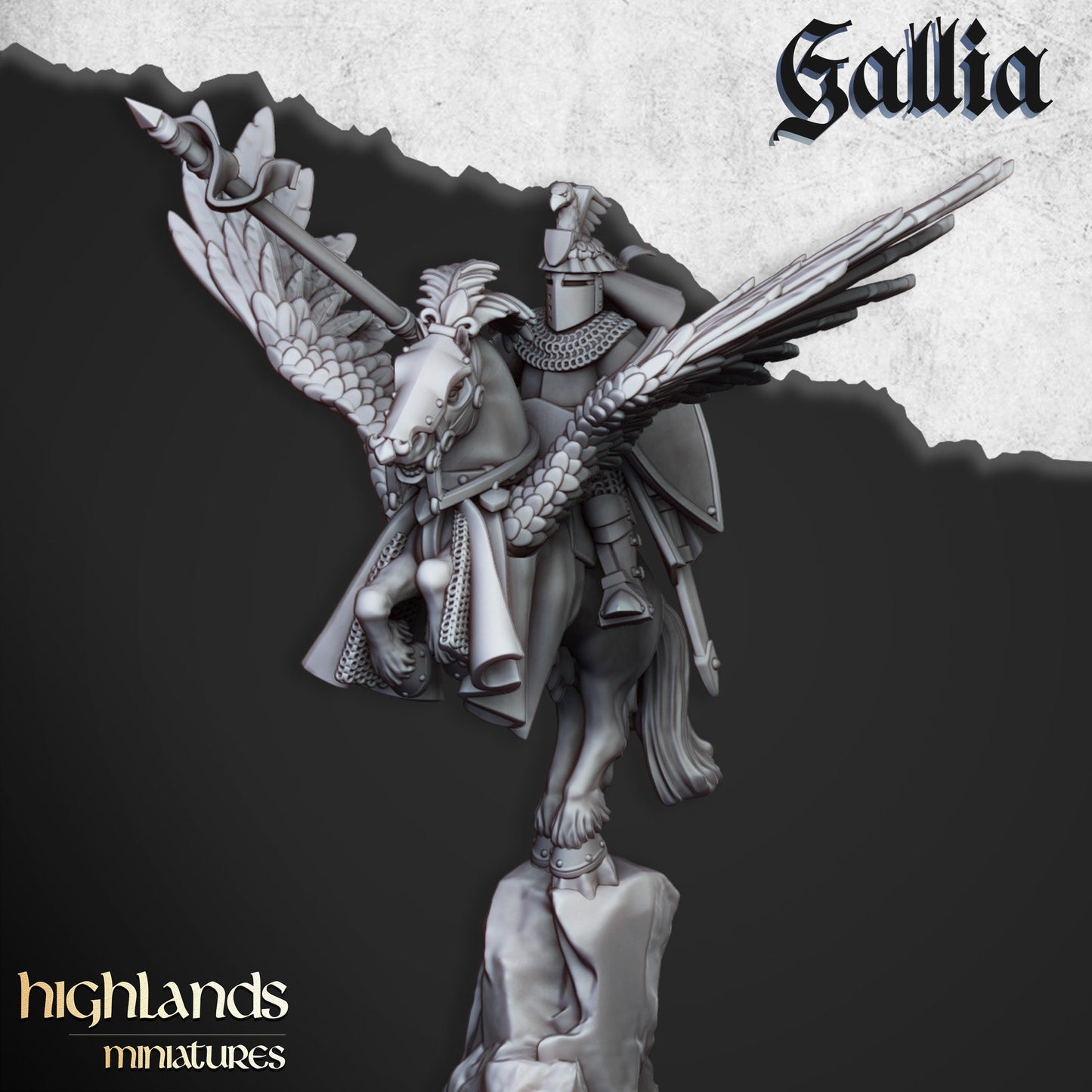 Pegasus Knight Unit of Gallia  by Highland Miniatures