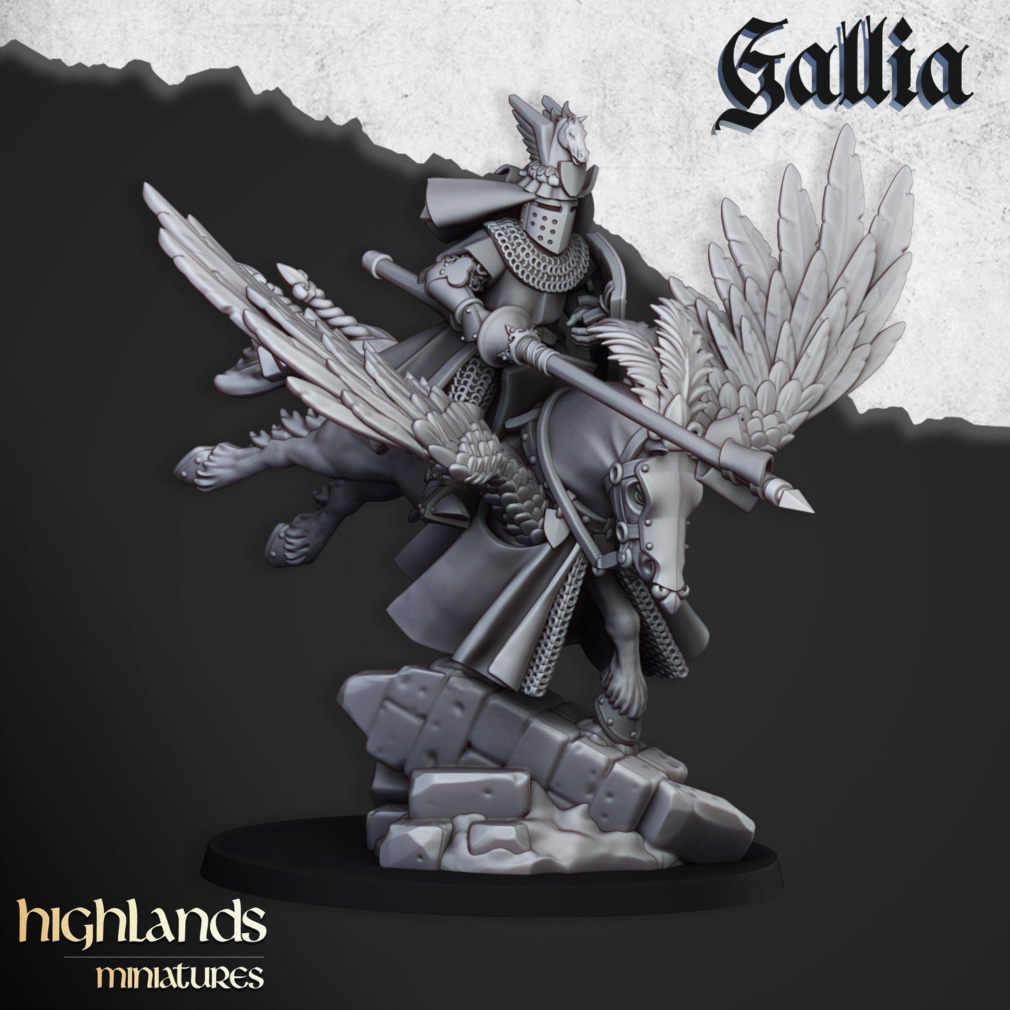 Pegasus Knight Unit of Gallia  by Highland Miniatures