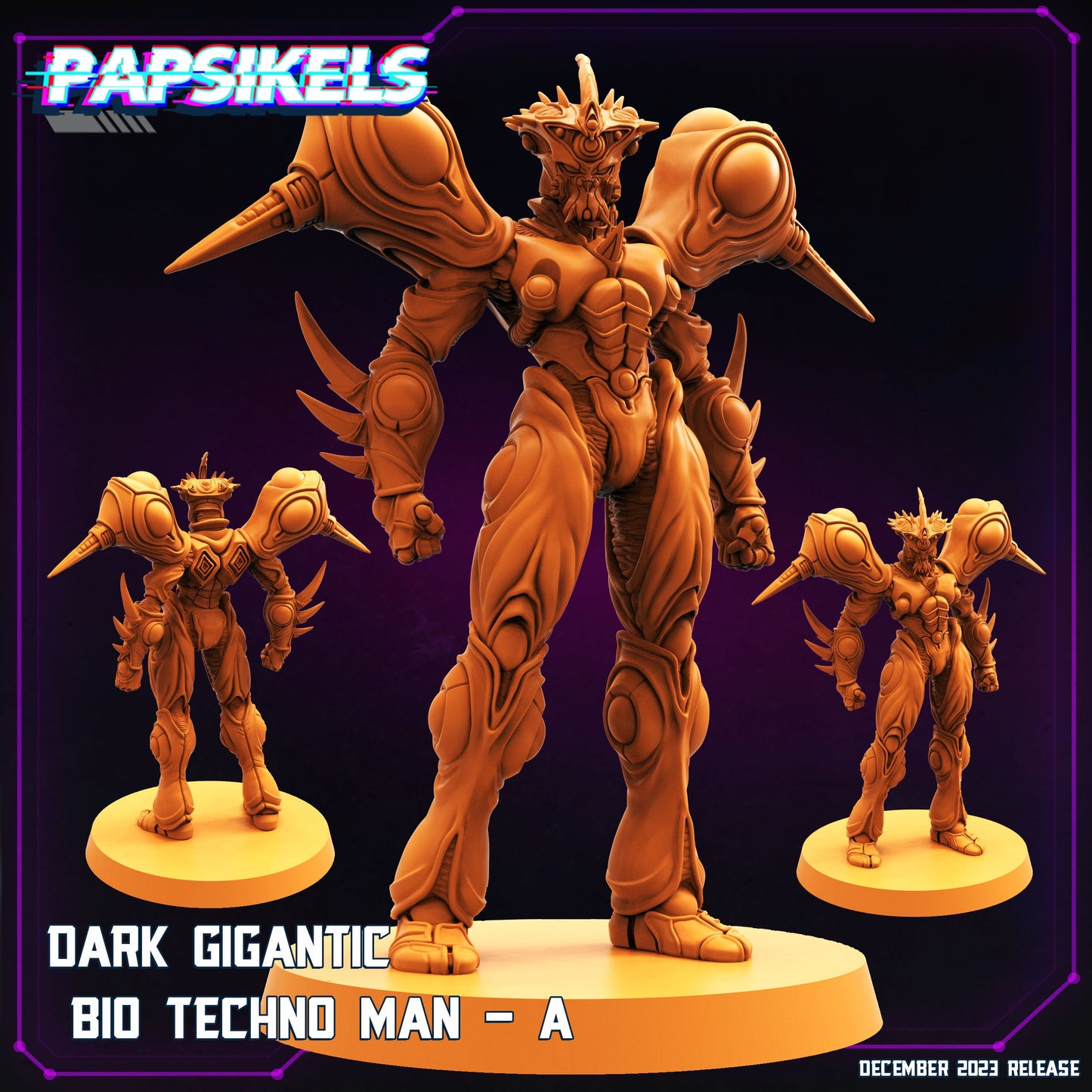 Gigantic Bio Techno Man by Papsikels Miniatures