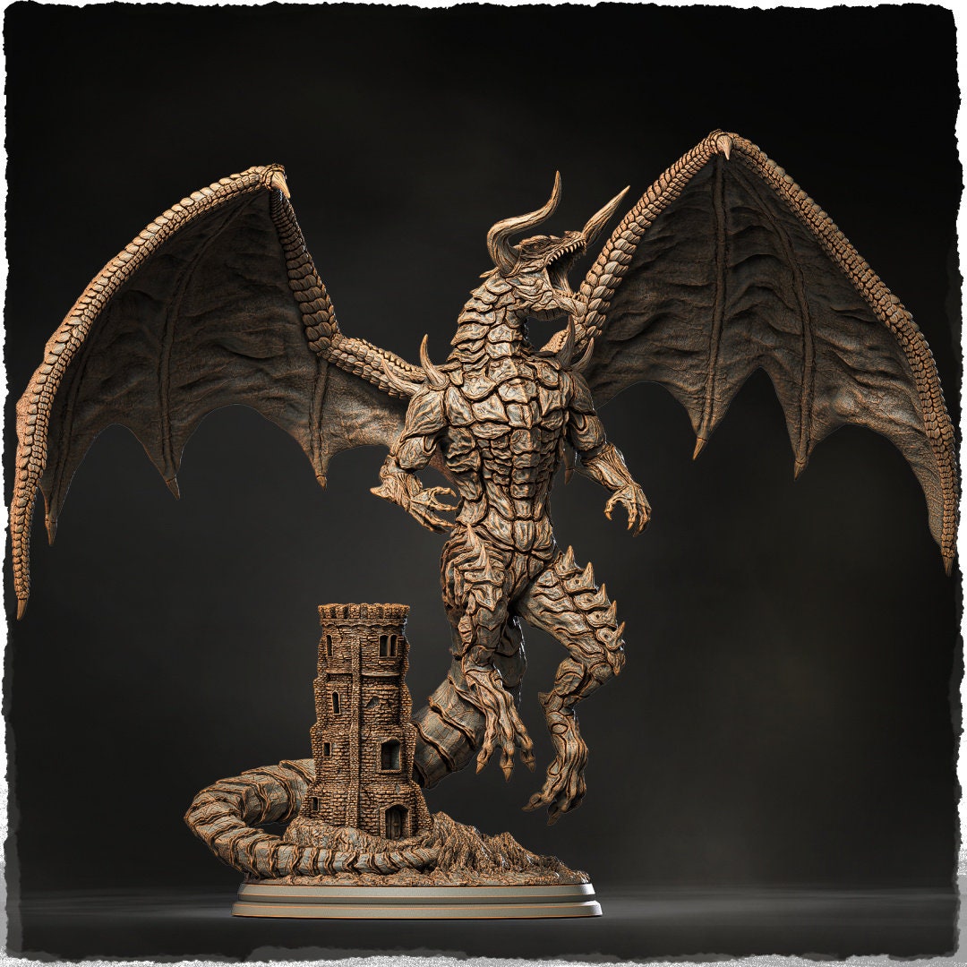 Bahamuth Dragon God by Evox Arts Miniatures