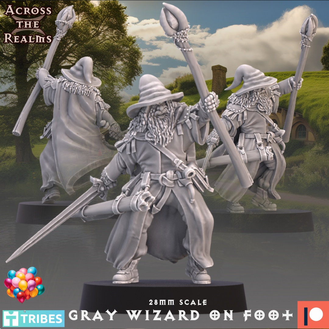 Grey Wizard by Across the Realms Miniatures