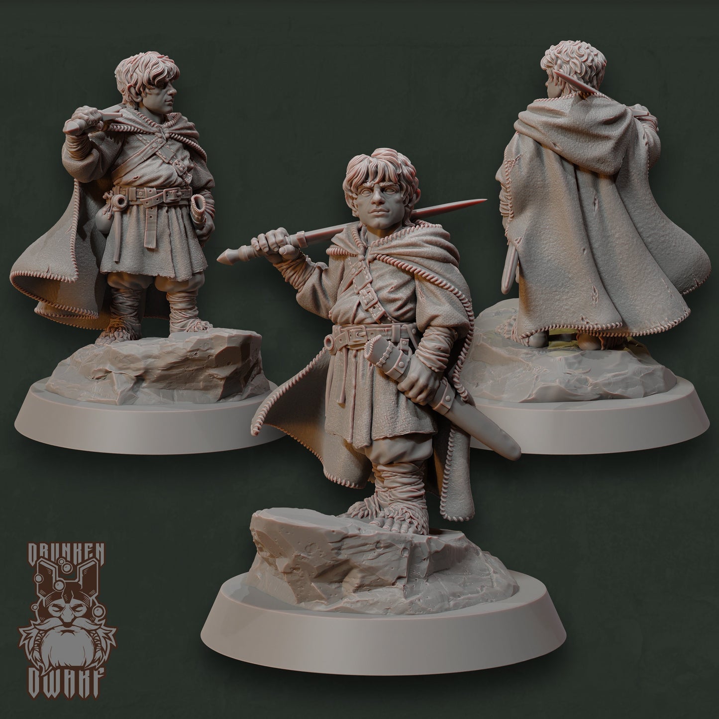 Halfling Heroes by Drunken Dwarf Miniatures